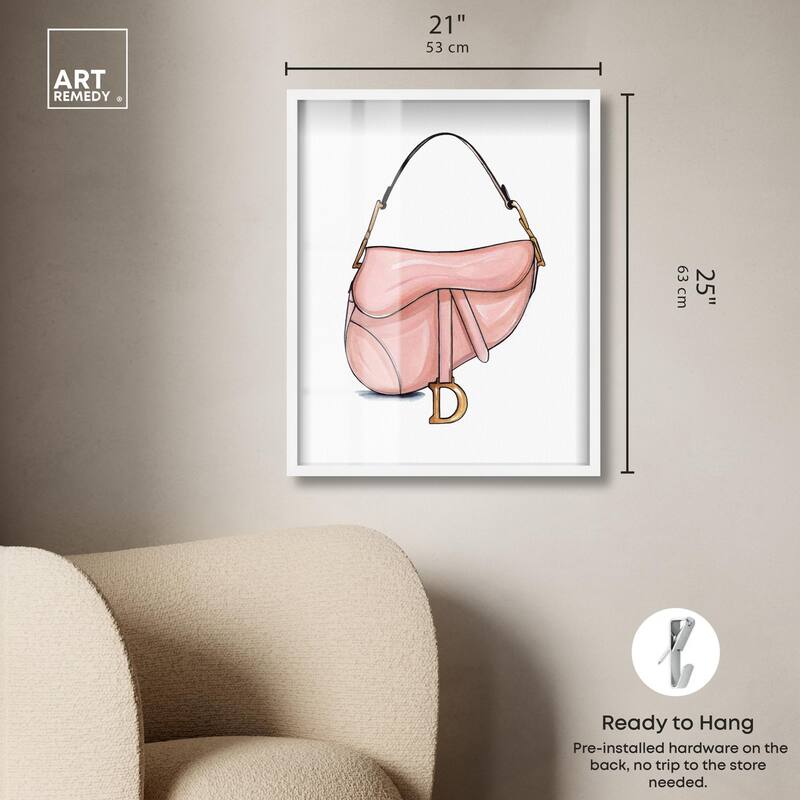 Doll Memories - Blush Pink Bag Shadowbox by Art Remedy