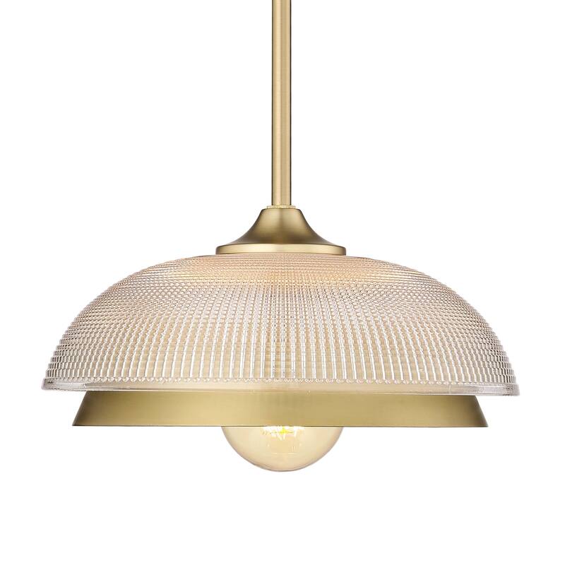 Golden Lighting Crawford 1-light Pendant in Brushed Champagne Brass
