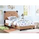 preview thumbnail 9 of 11, Upholstered Twin Size Platform Bed for Kids, Cute Bed Frame wSheep Headboard, Wooden Slats Support, No Box Spring Needed