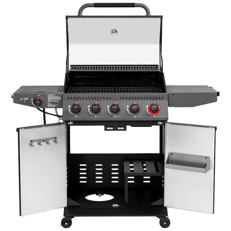 Royal Gourmet 5-Burner Gas Grill with Sear & Side Burner