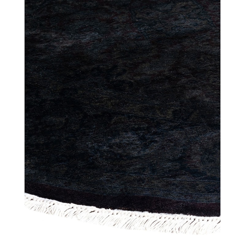 Fine Vibrance One-of-a-Kind Hand-Knotted Area Rug - Brown, 6' 1" x 6' 1" - 6' 1" x 6' 1"