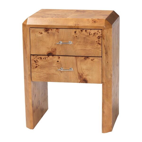 Nebu Modern and Contemporary Natural Mappa Real Burl Wood