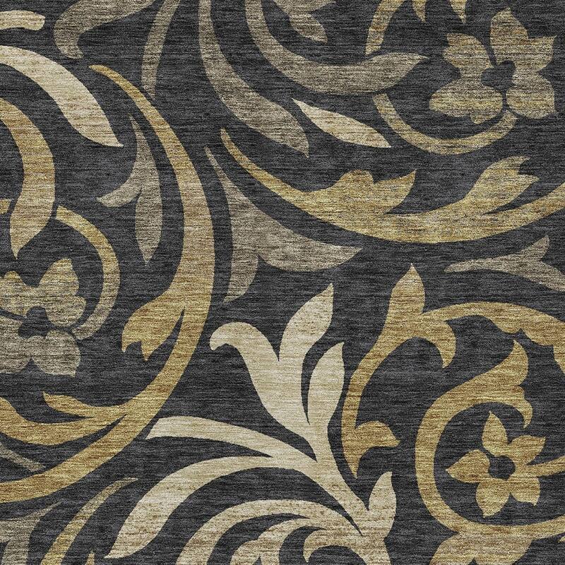 HomeRoots Floral Transitional Rectangle Outdoor Rug