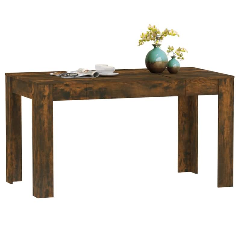vidaXL Dining Table Engineered Wood Kitchen Dining Room Furniture Multi Colors - 55.1" x 29.3" x 29.9"
