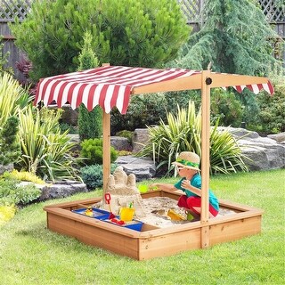 Kids Wooden Sandbox - Multi