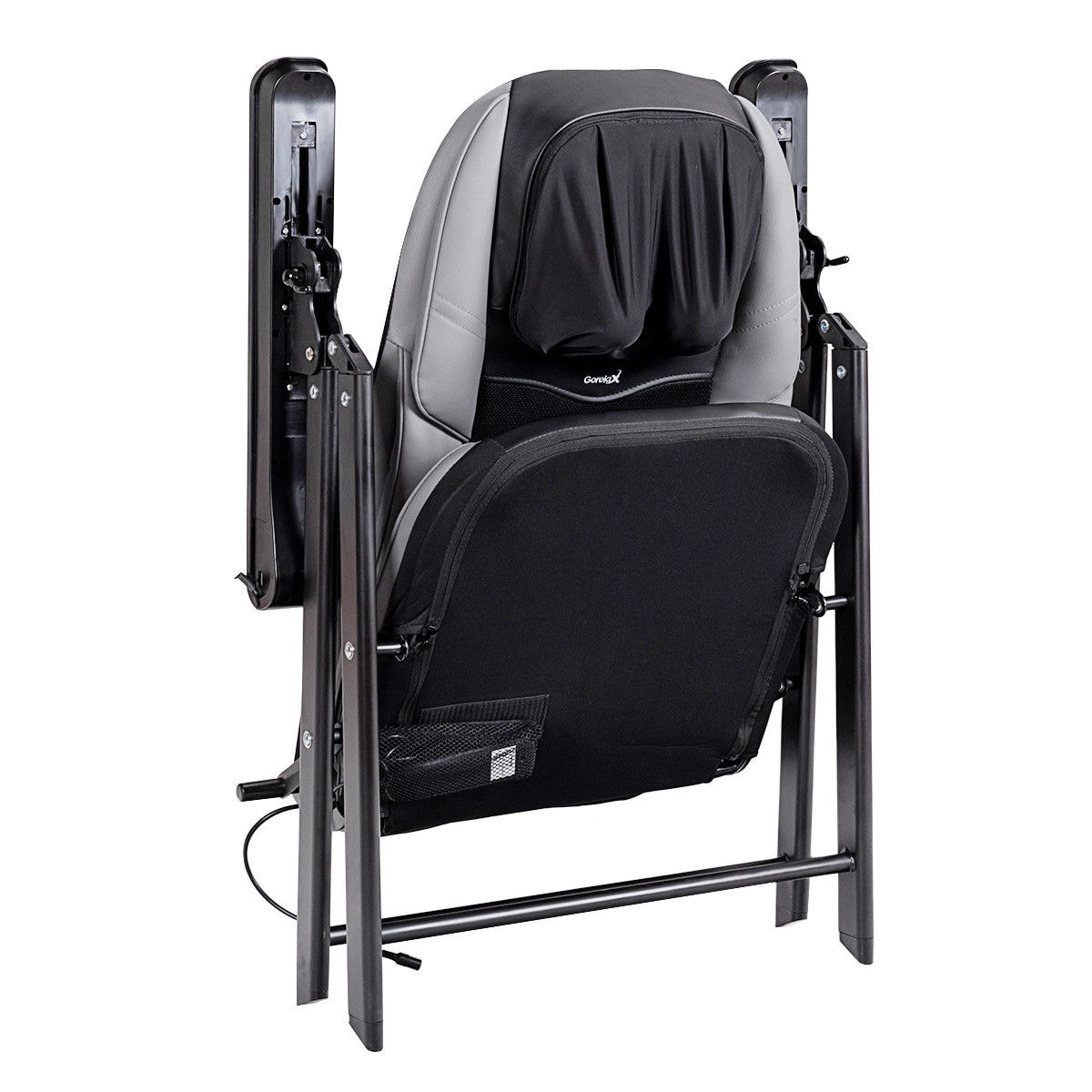 Gymax Adjustable Folding Shiatsu Massage Chair Heated Back Neck