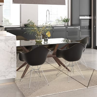 Dijon Dining Arm Chair Chrome Base