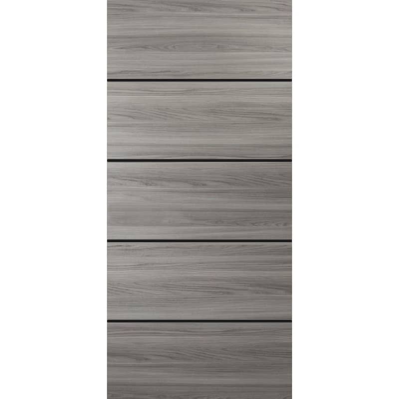 Slab Barn Door Panel 18 x 80 Planum 0015 Ginger Ash with Sturdy Finished - 32" x 80"