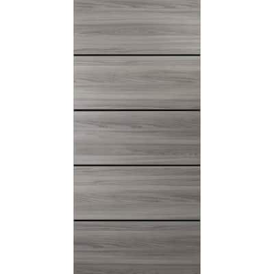 Slab Barn Door Panel 18 x 80 Planum 0015 Ginger Ash with Sturdy Finished