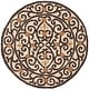 preview thumbnail 33 of 128, Safavieh Hand-hooked Chelsea Cherrelle Country Oriental Wool Rug 3' - Ivory/Dark Brown - Runner/Round