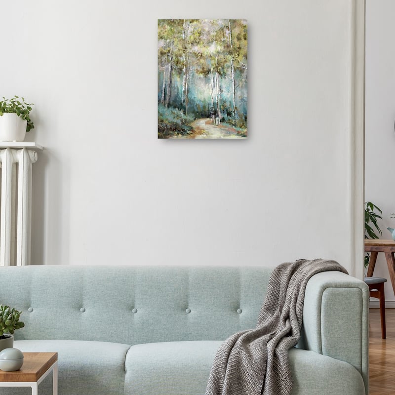 Winding Way Spring By Studio Arts Canvas Art Print