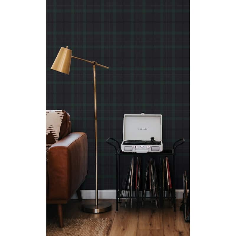 Seabrook Designs Tailor Plaid Prepasted Wallpaper