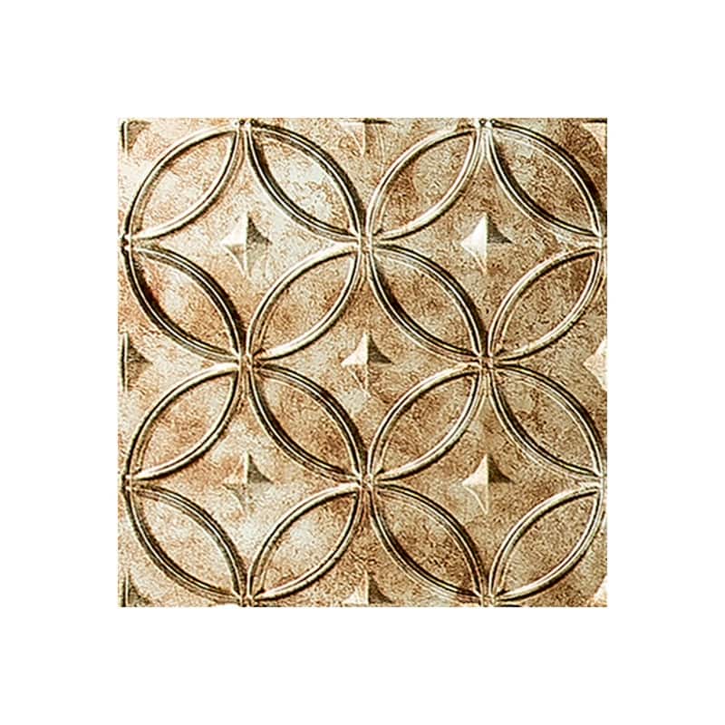 FASÄDE Rings 4-foot x 8-foot PVC Wall Panel in Bermuda Bronze - Sample