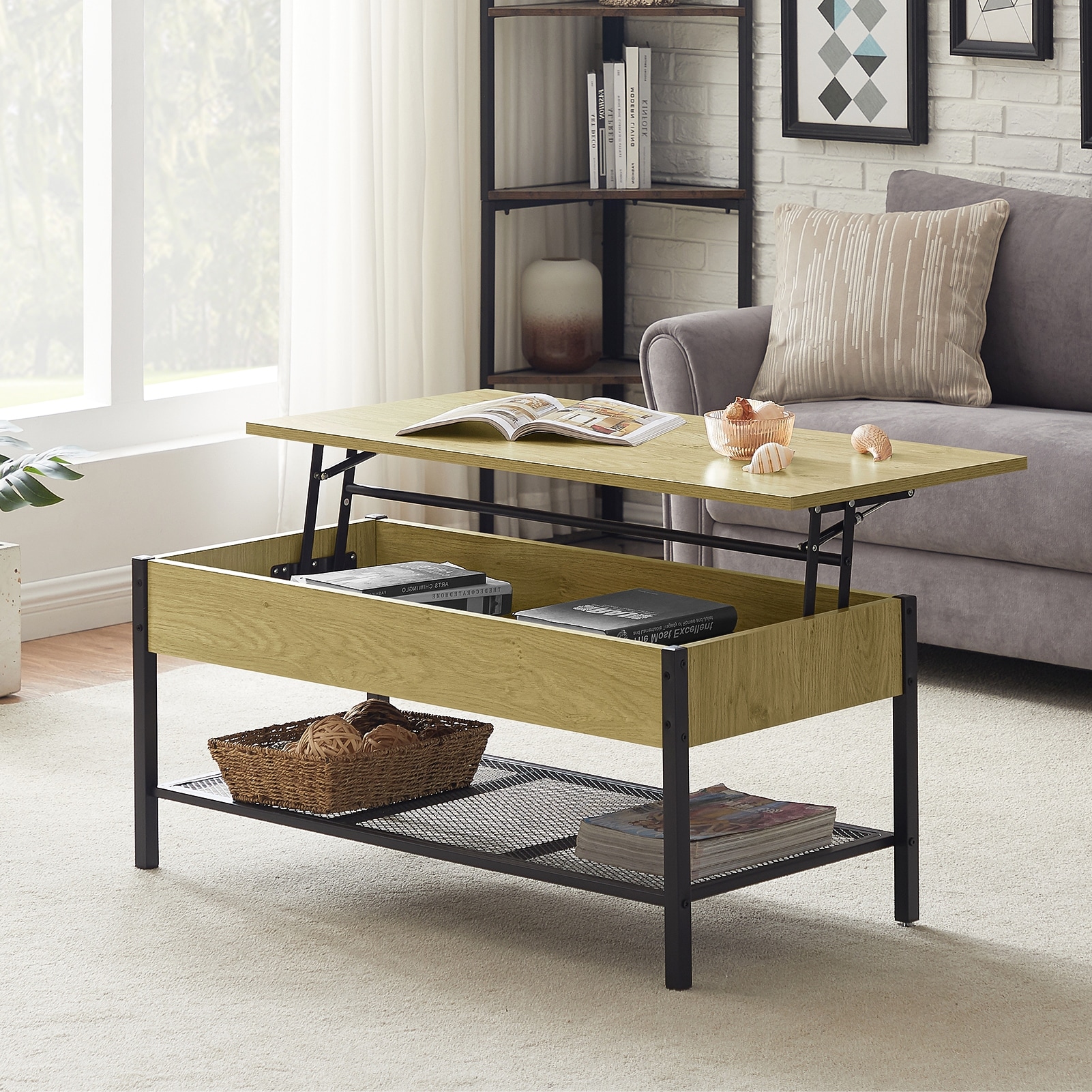 Wood Lift Top Storage Coffee Table Bed Bath Beyond 35974636