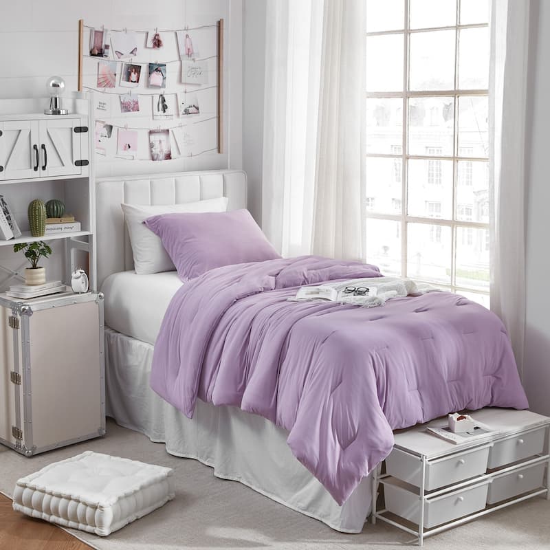 Cool It Bae - Coma Inducer® Oversized Comforter Set - Quiet Violet - Twin XL