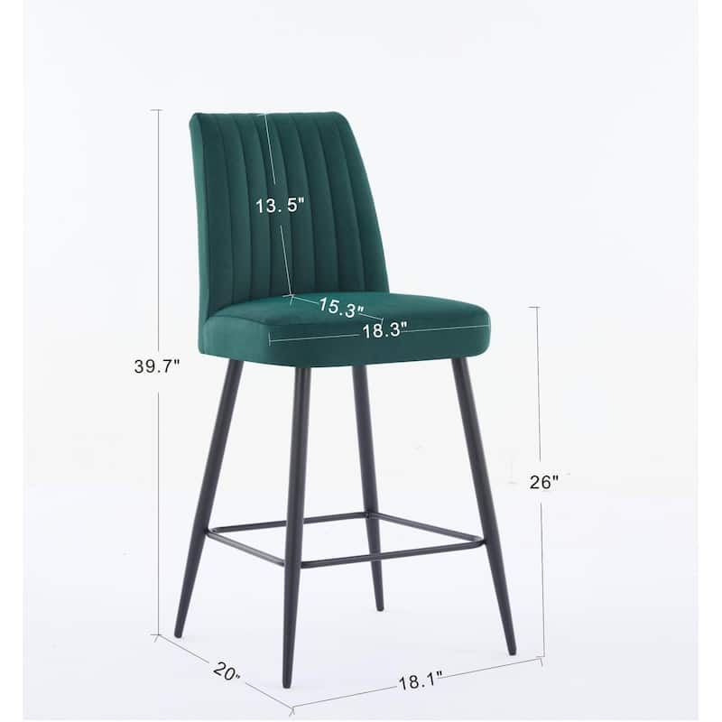 Upholstered Bar Chairs Side Chairs Set of 2