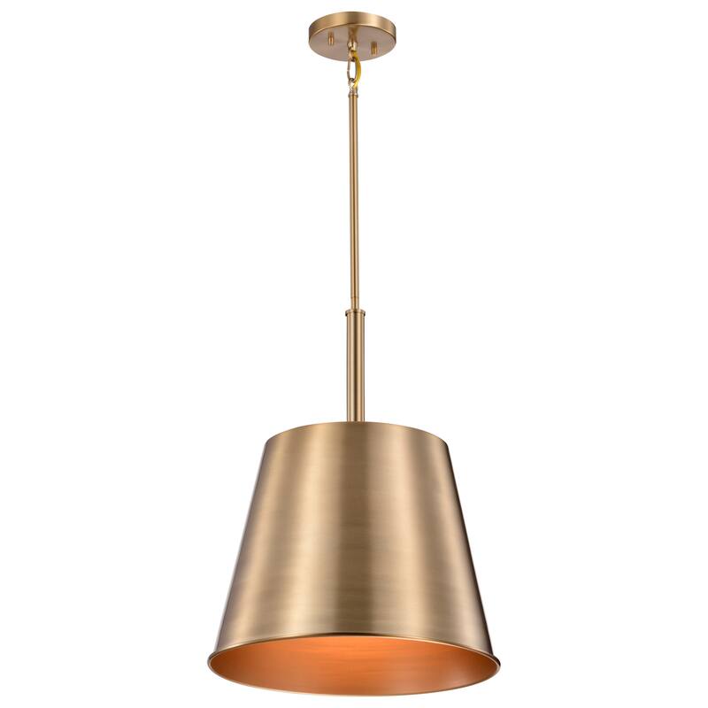 Alexis 1 Light Large Pendant Burnished Brass and Gold Finish - Burnished Brass / Gold