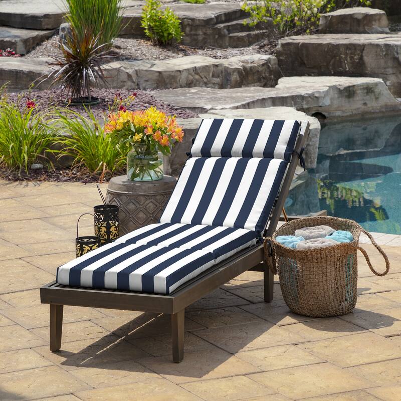 ARDEN Outdoor Chaise Cushion, 22 x 77