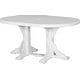 preview thumbnail 61 of 82, Poly Lumber Round Dining Table Set with Island Chairs Counter Height - White
