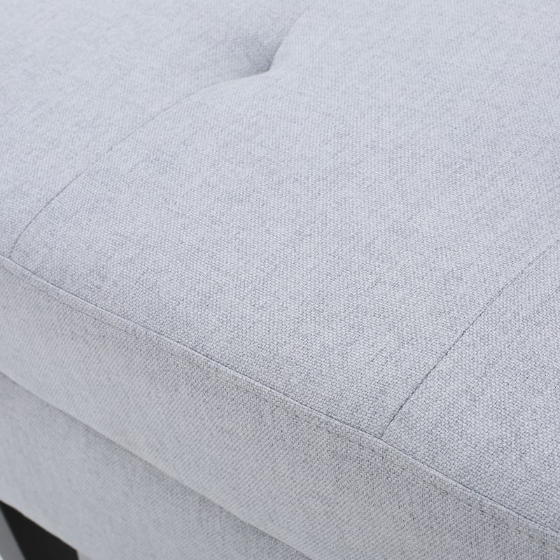 Zahra Tufted Fabric Storage Ottoman by Christopher Knight Home