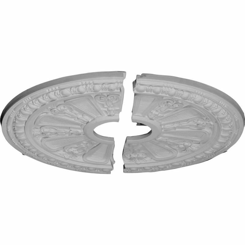 17 5/8"OD x 3 5/8"ID x 7/8"P Raymond Ceiling Medallion, Two Piece