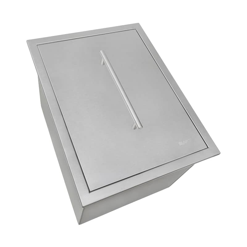Ruvati Insulated Ice Chest Sink 15 x 20 inch Outdoor BBQ Marine Grade T-316 Topmount Stainless Steel - RVQ6215 - 15″ x 20″