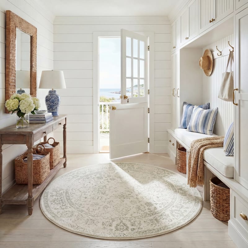 SAFAVIEH Adirondack Riin Rustic Shabby Chic Distressed Rug
