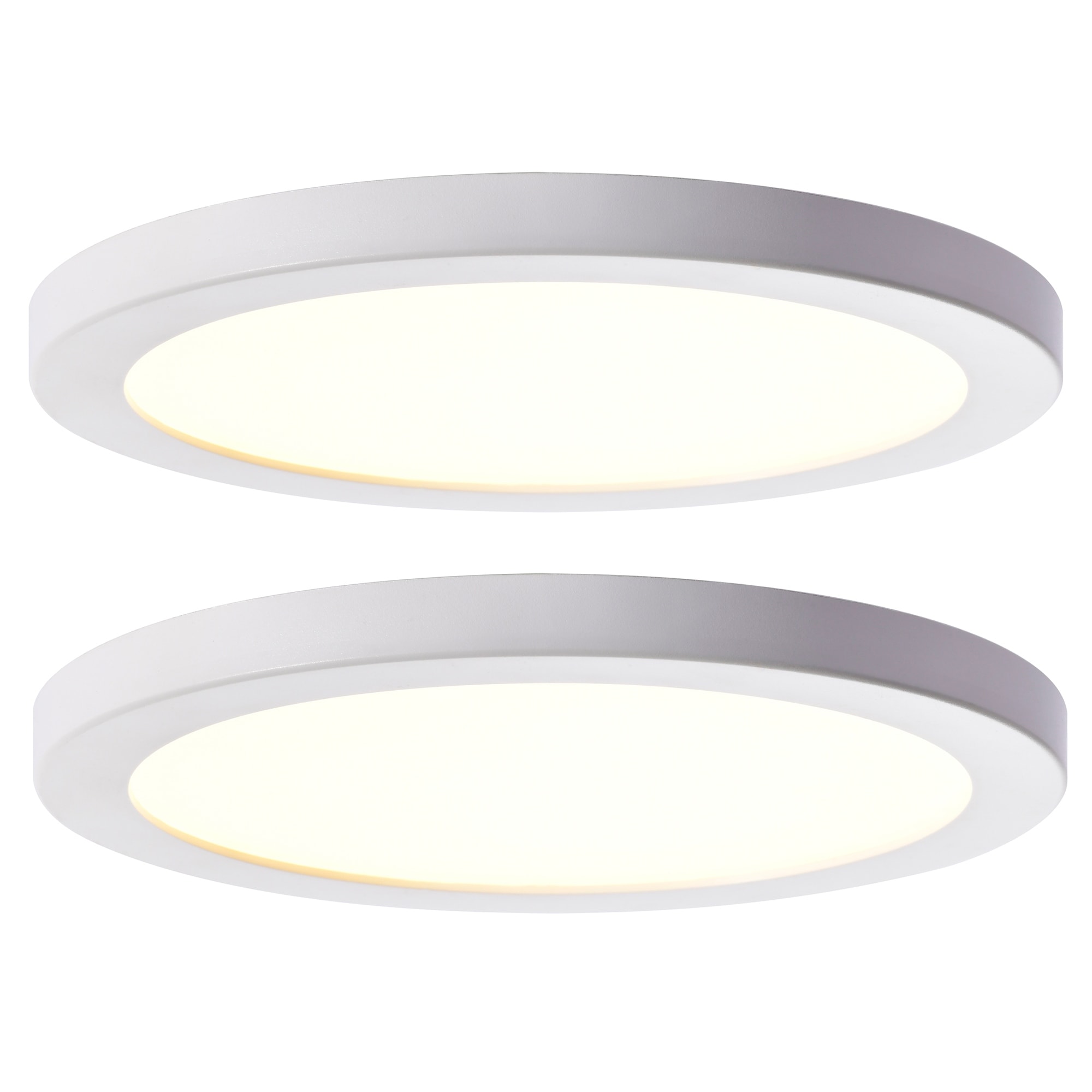 White Round Flat 3000K 4000K 5000K Integrated LED Flush Mount Ceiling Light Disk Light for Hallway Living Room