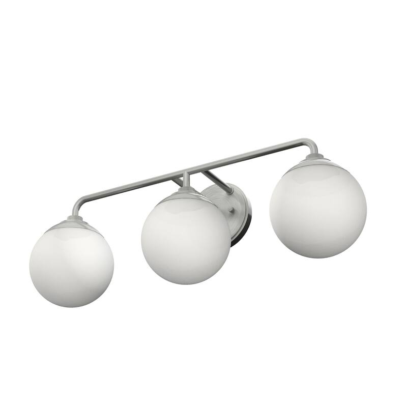 Hunter Hepburn 3 Light Vanity Wall Light, Damp-Rated - Vintage, Mid-Century Modern, Glam