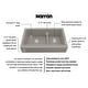 preview thumbnail 41 of 51, Karran Retrofit Apron-Front Quartz Double Bowl Kitchen Sink