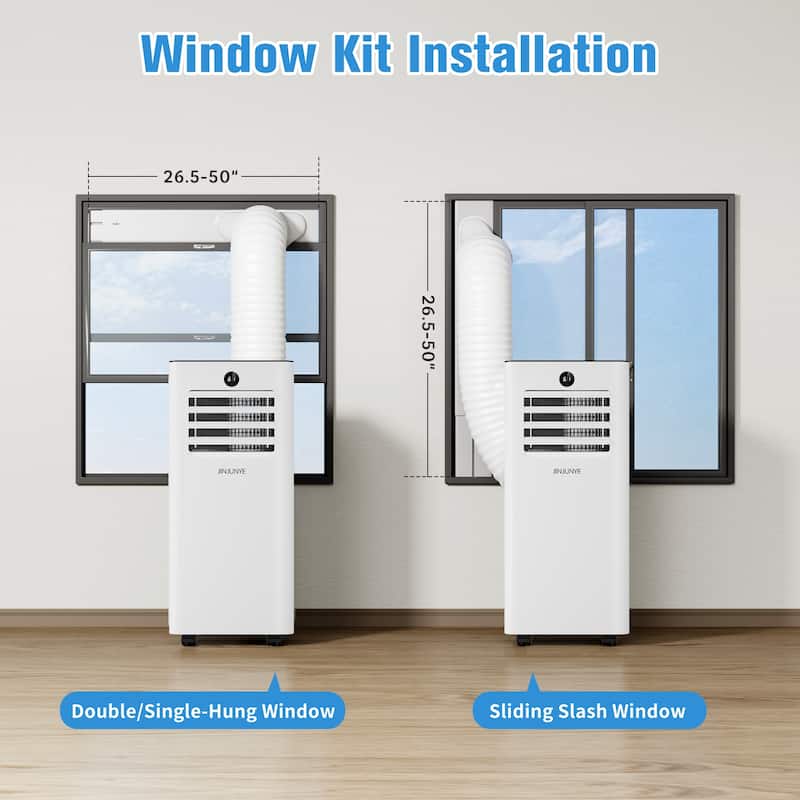 3-in-1 Portable Air Conditioner for Home & Office – Cooling, Dehumidifier, and Fan Function with Window Kit