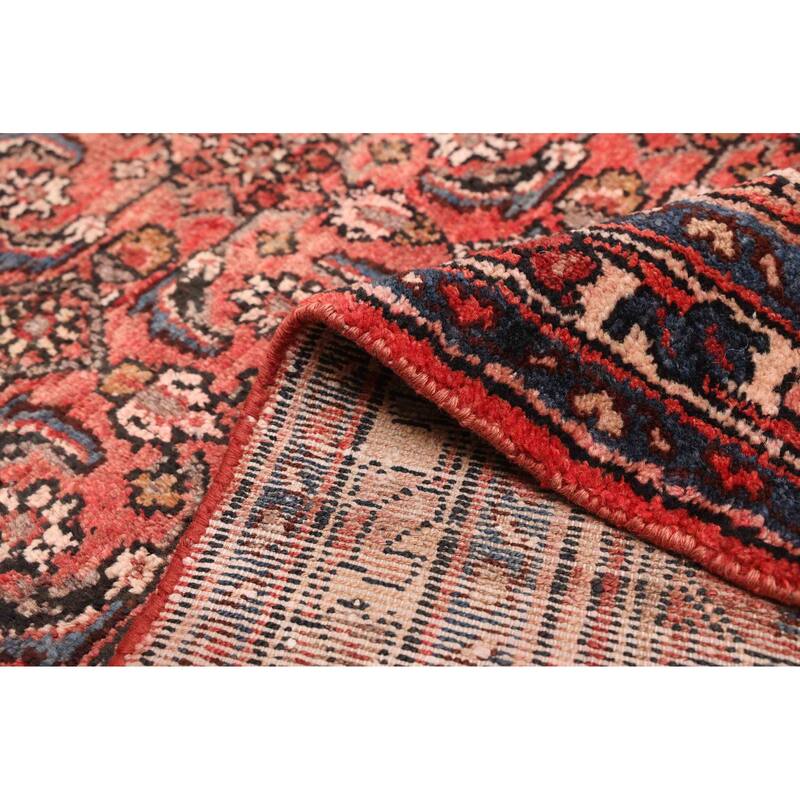 ECARPETGALLERY Hand-knotted Andelz Red Wool Rug - 3'5 x 13'5