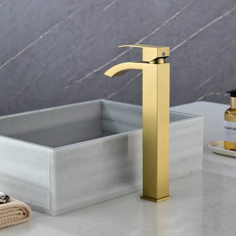 Single Handle Deck Mount Bathroom Faucet - 3"13"
