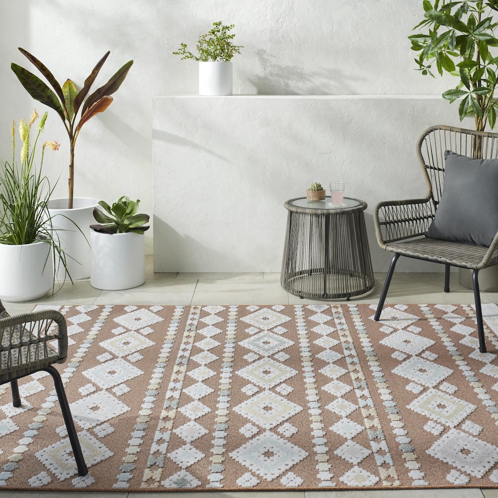 Livabliss Lakeside Tropical Nature Outdoor Area Rug
