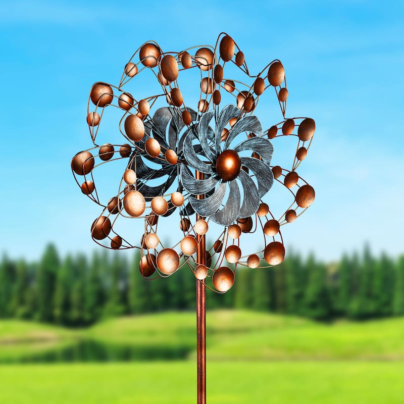 75"H Bubble Flower Wind Spinner