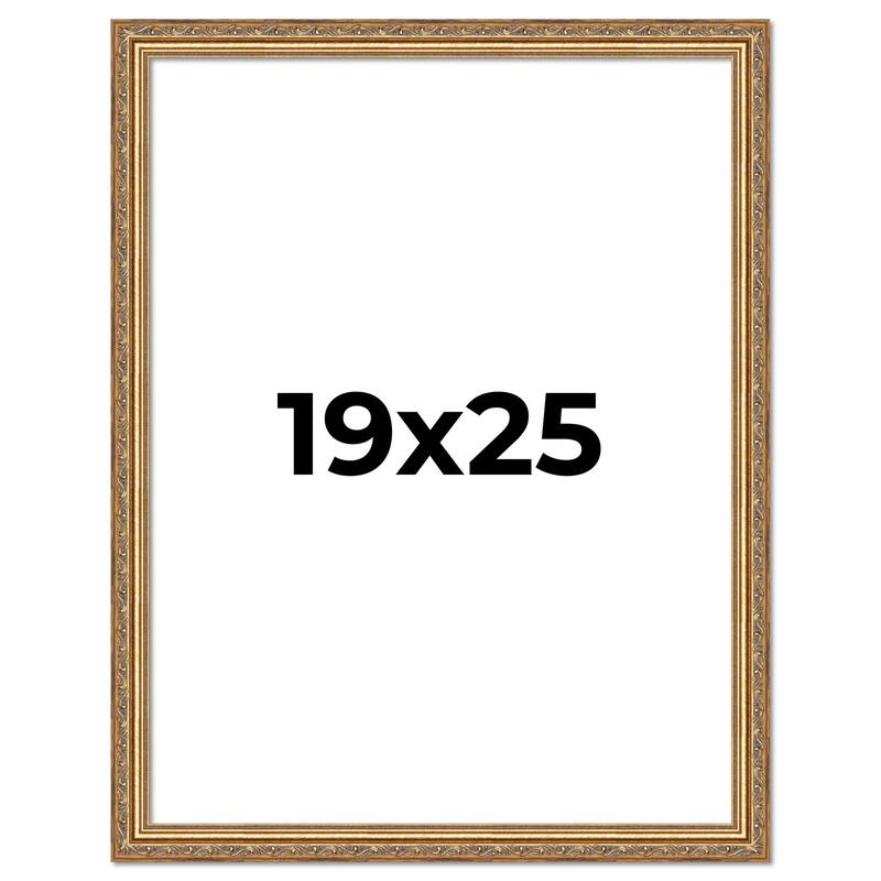 19x25 Frame Red Solid Wood Picture Frame