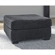 preview thumbnail 12 of 21, Signature Design by Ashley Altari Oversized Accent Ottoman 36"W x 36"D x 20"H - Slate
