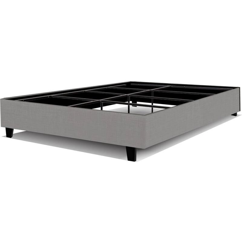 Queen Bed Frame 14 Inch Allure Upholstered Platform Bed, Ivory