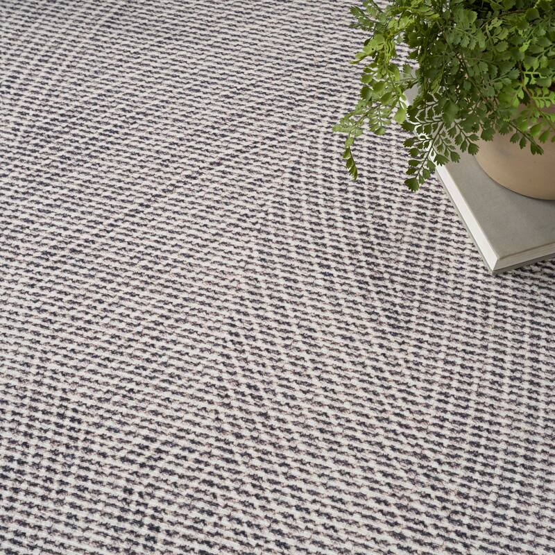 Nourison Washables Indoor Grey Abstract Area Rug