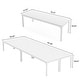 preview thumbnail 4 of 36, 13FT Large Rectangle Conference Meeting Seminar Table for 12-16 Person (Set of 4)