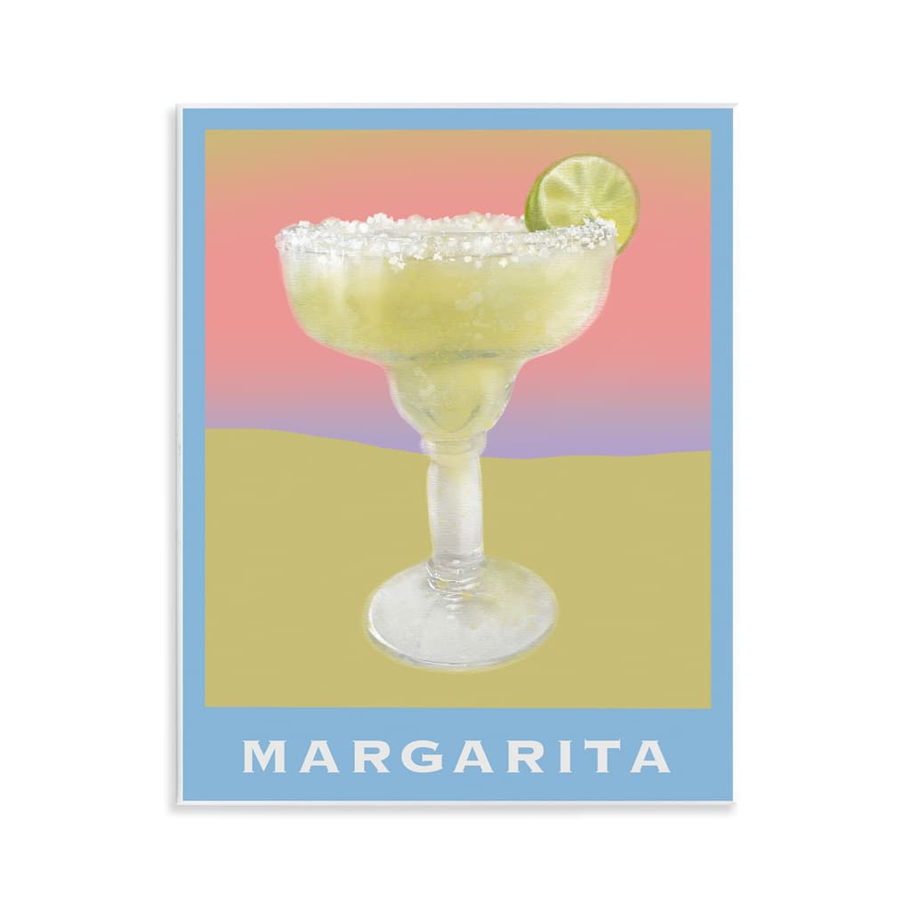 Stupell Margarita over Faded Gradient Wall Plaque Art Design By Matthew Piotrowicz
