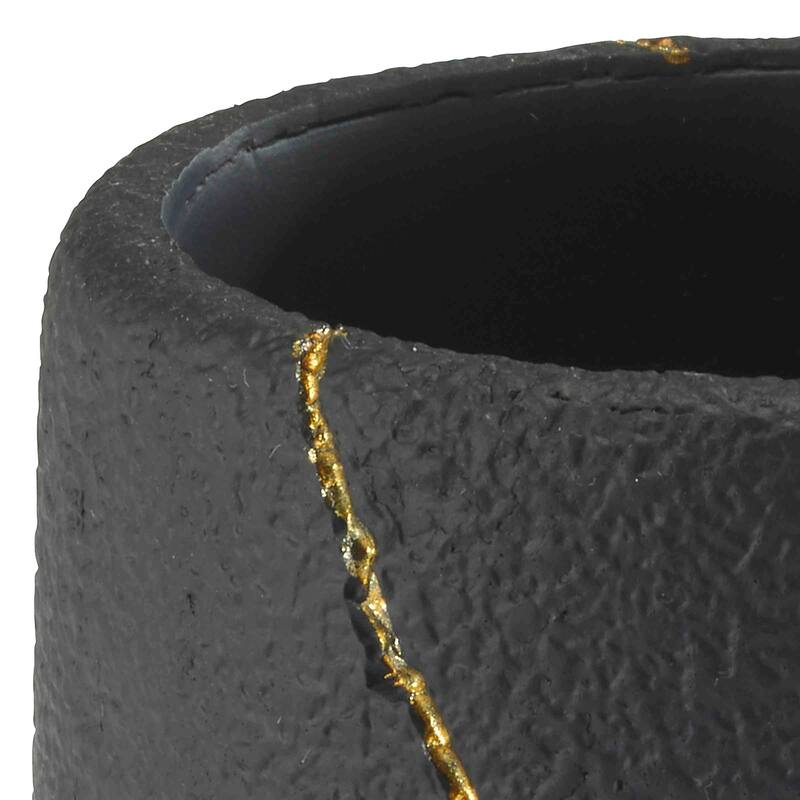 Nicole Miller Sydney Tumbler - Black/Gold
