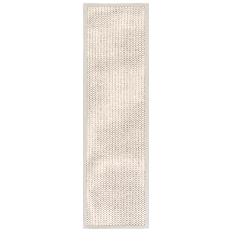 SAFAVIEH Palm Beach Marlitt Contemporary Wool Rug - 2'3" x 8' Runner - Ivory - Runner
