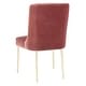 preview thumbnail 70 of 124, SAFAVIEH Couture Nolita Velvet Accent Chair - Mustard / Brass - 28"x23"x35.3" - 28" W x 23" D x 35" H