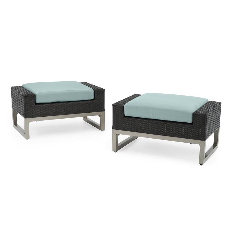 Milo Espresso 7 Piece Sunbrella Outdoor Patio Deep Seating Set