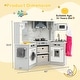 preview thumbnail 13 of 17, Costway Wooden Kids Play Corner Kitchen with Realistic Lights & Sounds - See Details