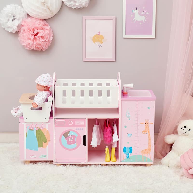 Olivia's Little World Amanda 6-in-1 Doll Nursery Station