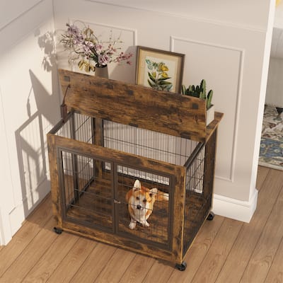 JHX Furniture Dog Cage Crate