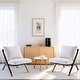 preview thumbnail 3 of 27, Modern Minimalist Solid Wood Lounge Chair