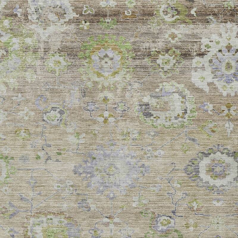 HomeRoots Floral Traditional Rectangle Outdoor Rug